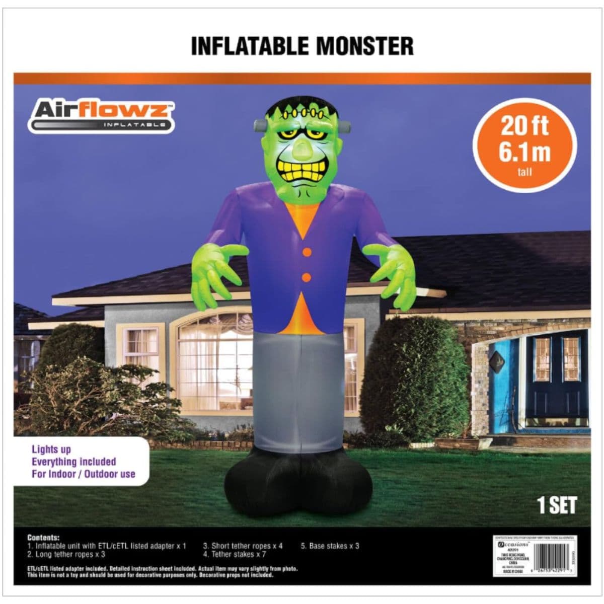 Used - Inflatable Standing Frankenstein - 7