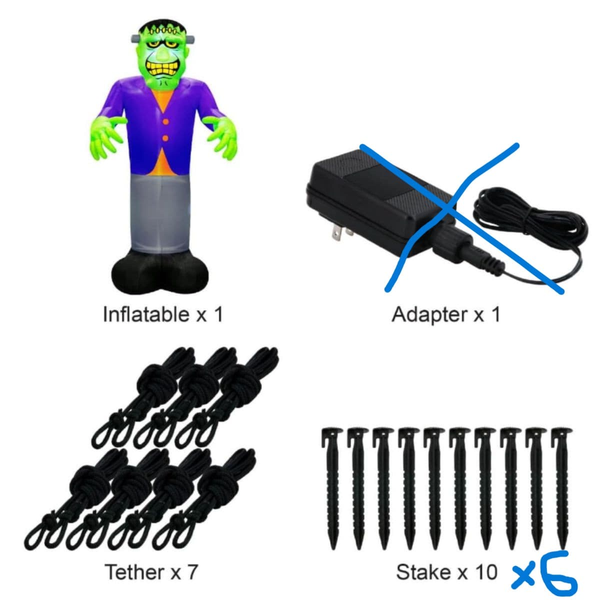 Used - Inflatable Standing Frankenstein - 10