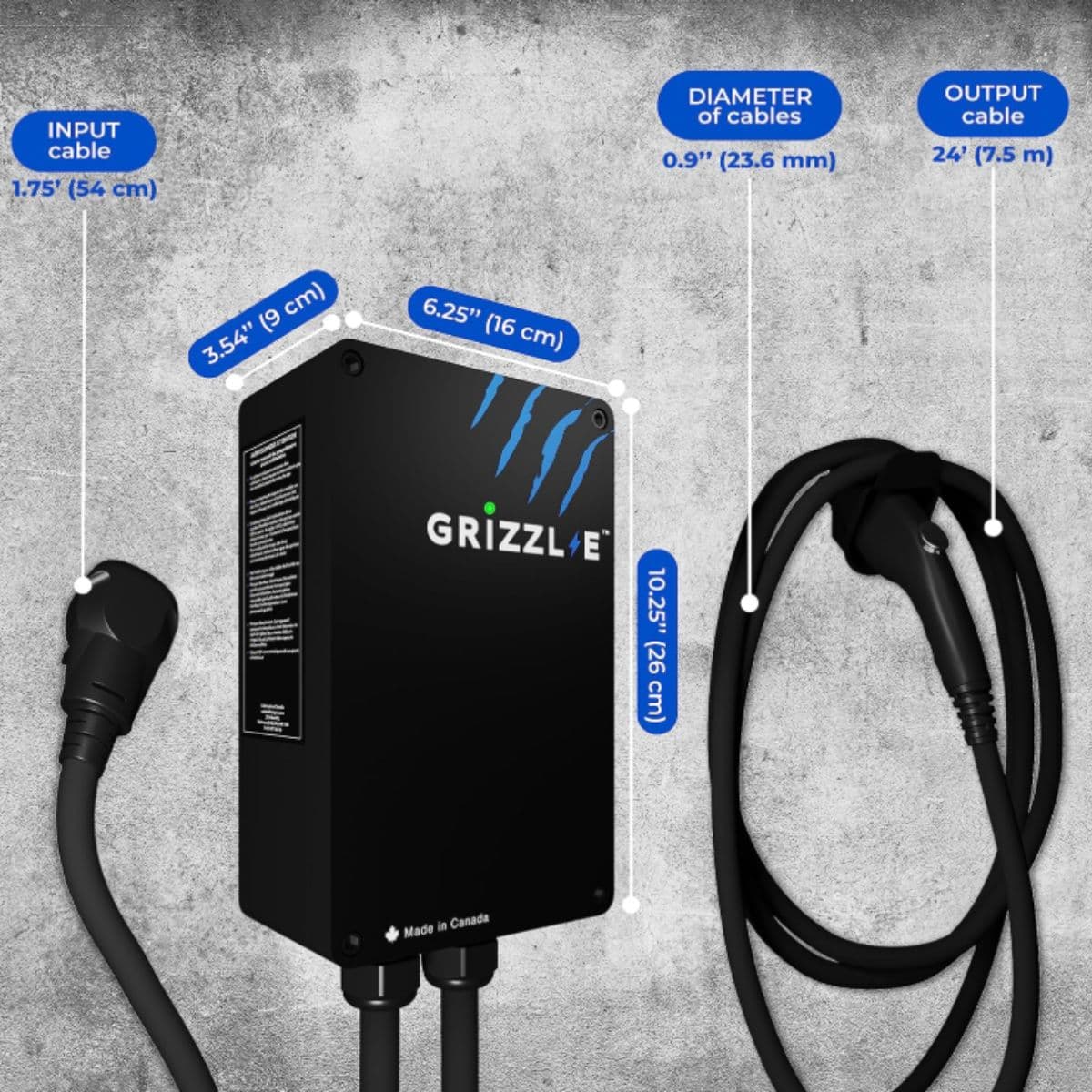 New - Level 2 EV Charger - Grizzl-E Black 8