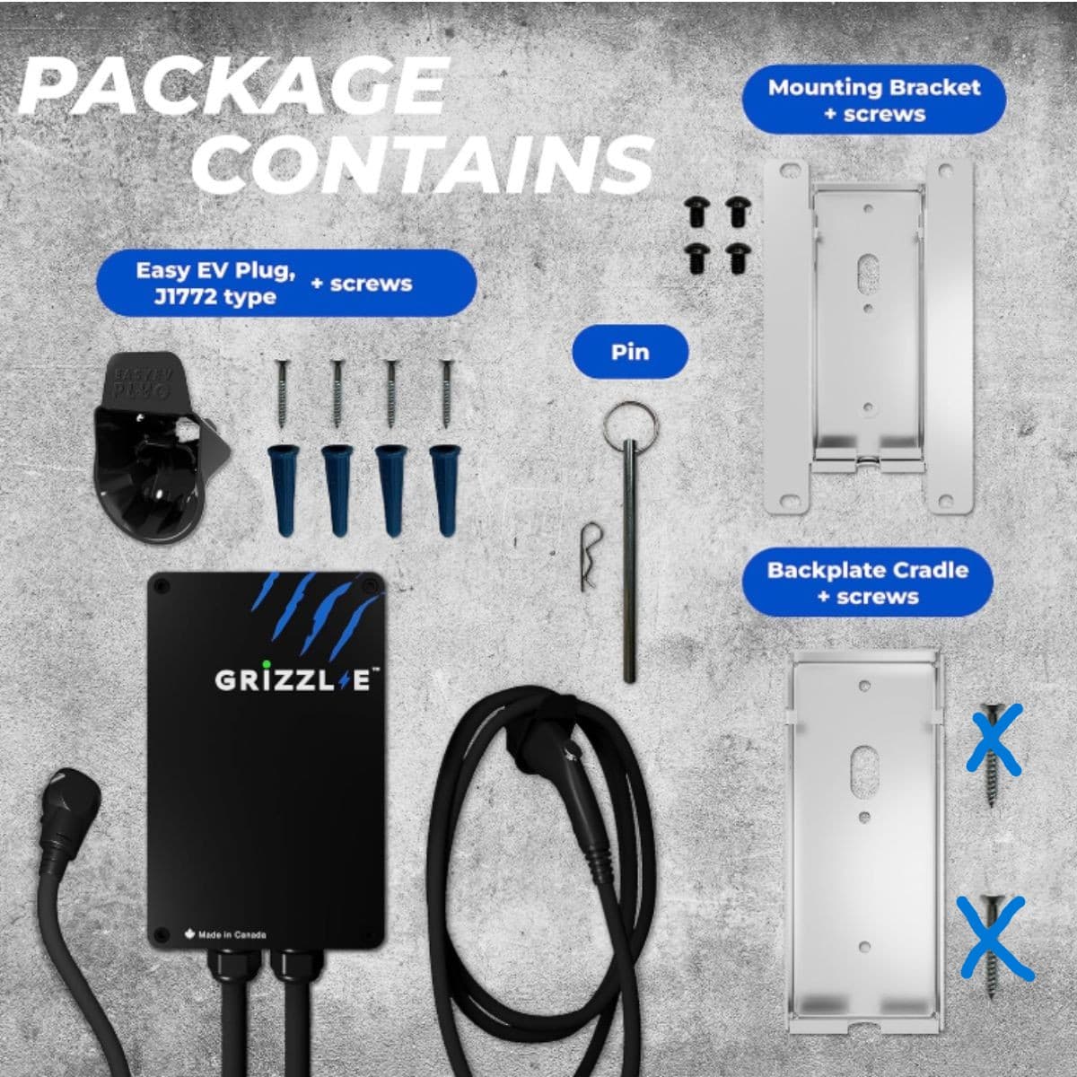 New - Level 2 EV Charger - Grizzl-E Black 12
